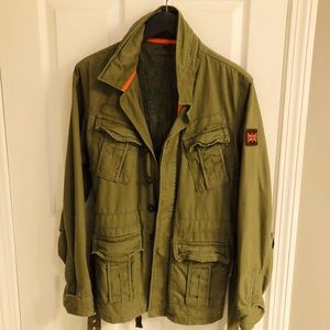 Super dry military Jacket w/ belt
